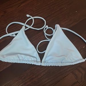 Blue bathing suit top
